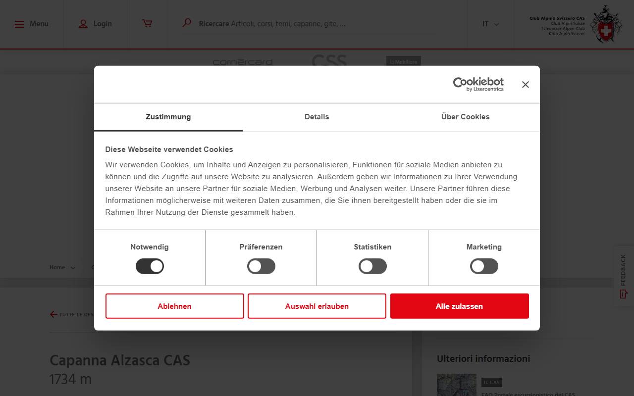 Capanna Alzasca