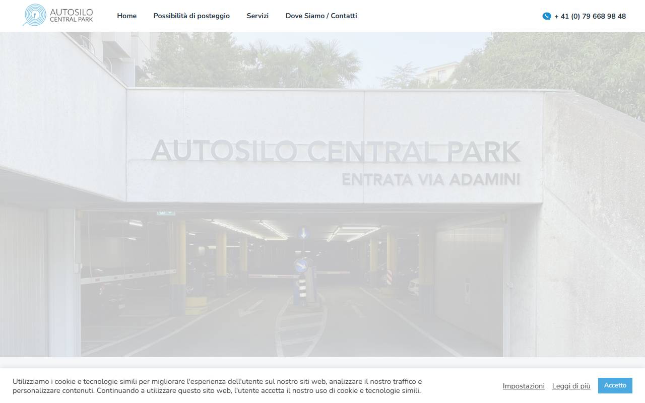 Autosilo Central Park - Entrata Via Adamini