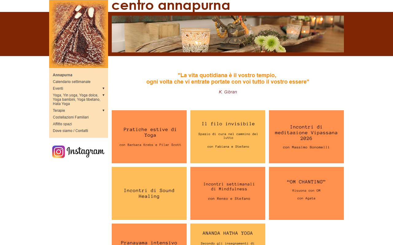 Centro Annapurna, studio yoga