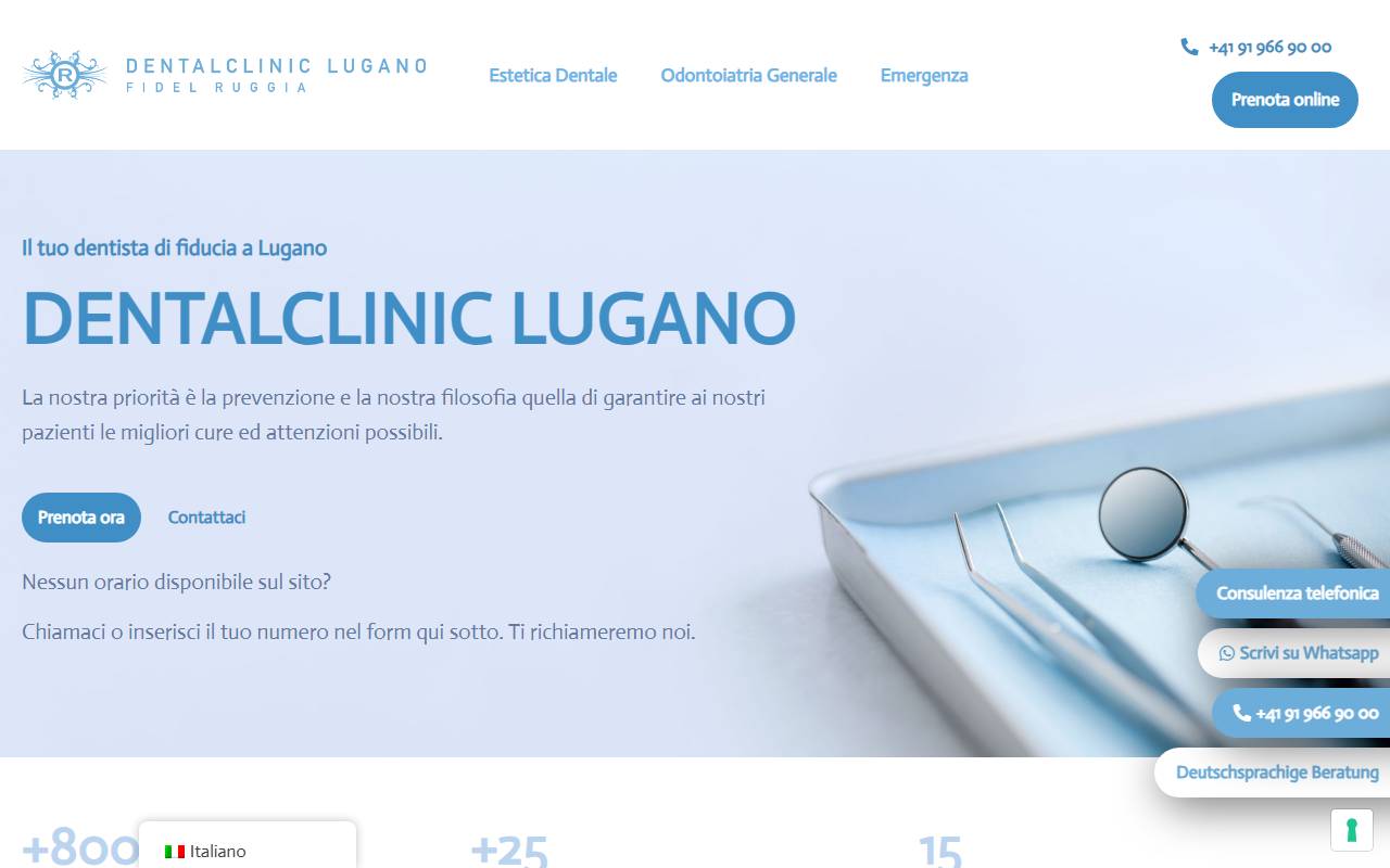 Dr. Fidel Ruggia - medico dentista a Lugano-Breganzona